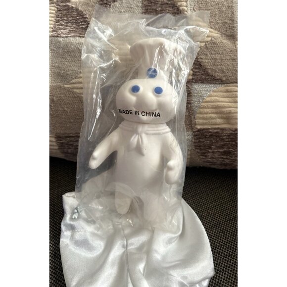 Vintage 1995 Pillsbury Poppin Fresh Doughboy Rubber 7" Figure Swivel Head Doll - Picture 2 of 7